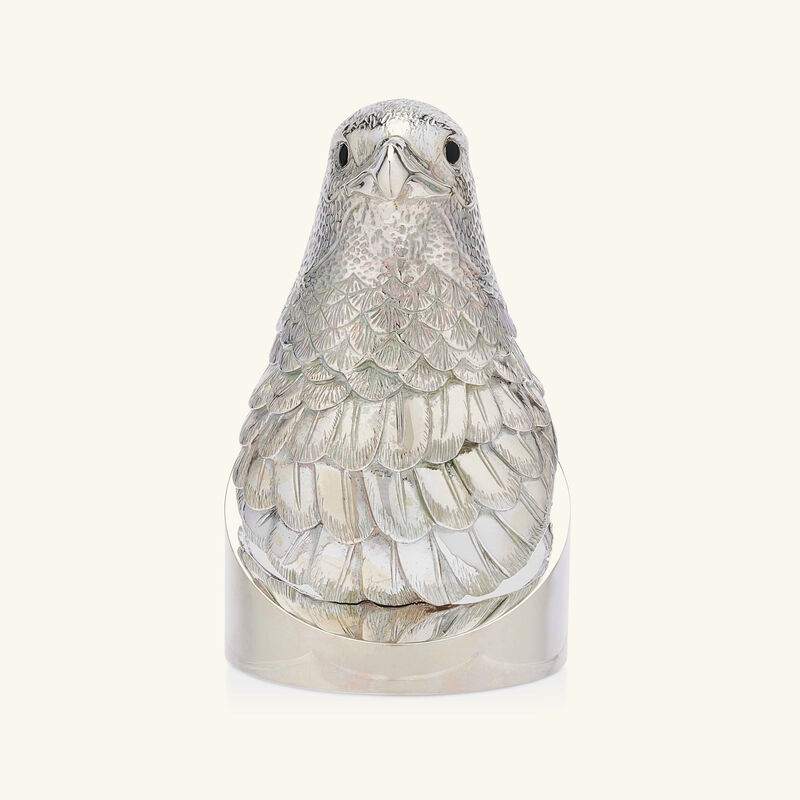 christofle faucon hawk sculpture large silver plated