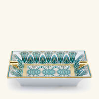 haviland r ves du nil bread   butter plate round green 16cm set of 2