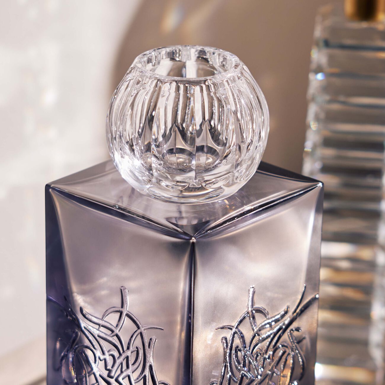 mario cioni   c love smoke vase   candleholder clear