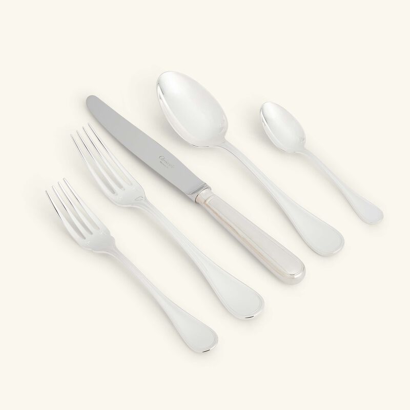 christofle albi 110 piece flatware set with imperial chest silver plated