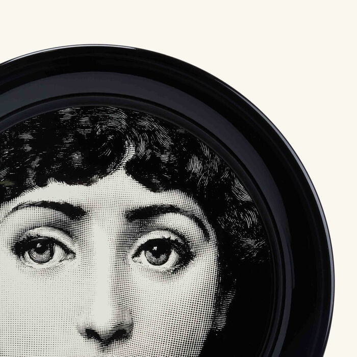 fornasetti tema e variazioni no 1 tray round large grey limited edition