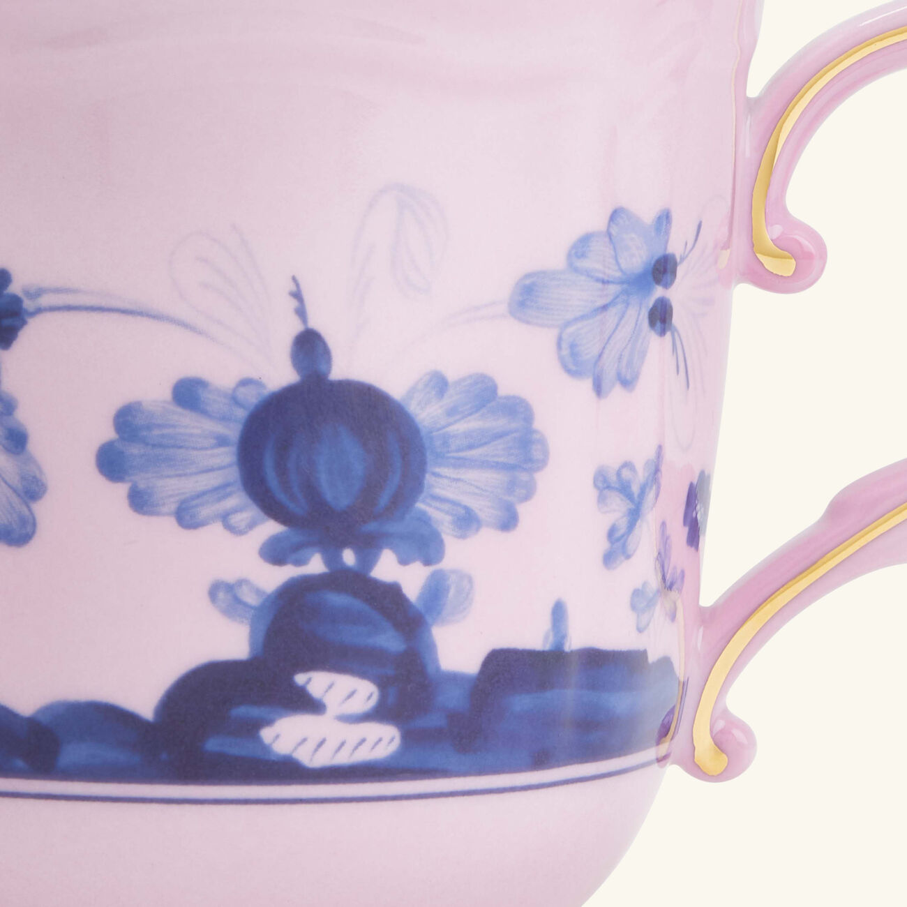 ginori 1735 oriente italiano azalea mug pink