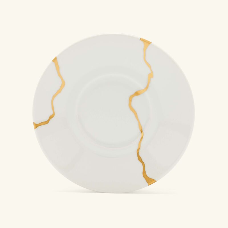 bernardaud kintsugi coffee cup   saucer white set of 6