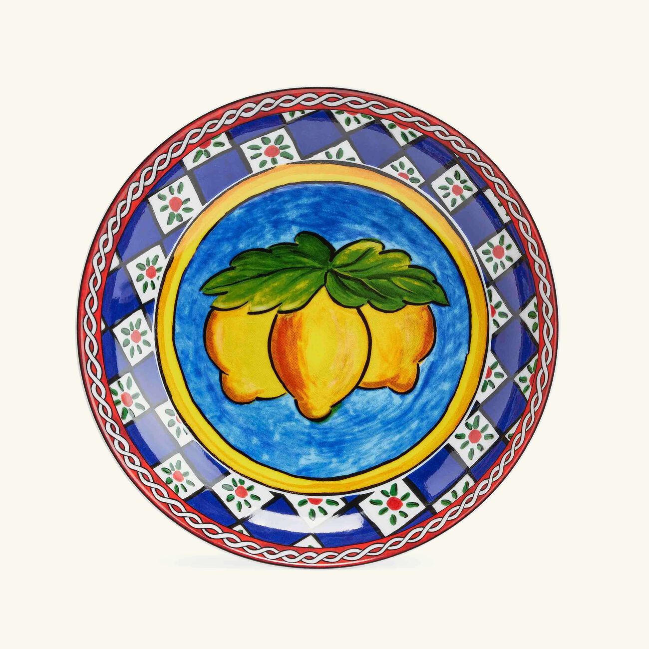 Carretto Lemon Soup Plate Round 20cm Set Of 2 dolce gabbana casa carretto lemon soup plate round 20cm set of 2