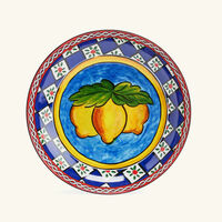 Carretto Lemon Soup Plate Round 20cm Set Of 2 dolce gabbana casa carretto lemon soup plate round 20cm set of 2