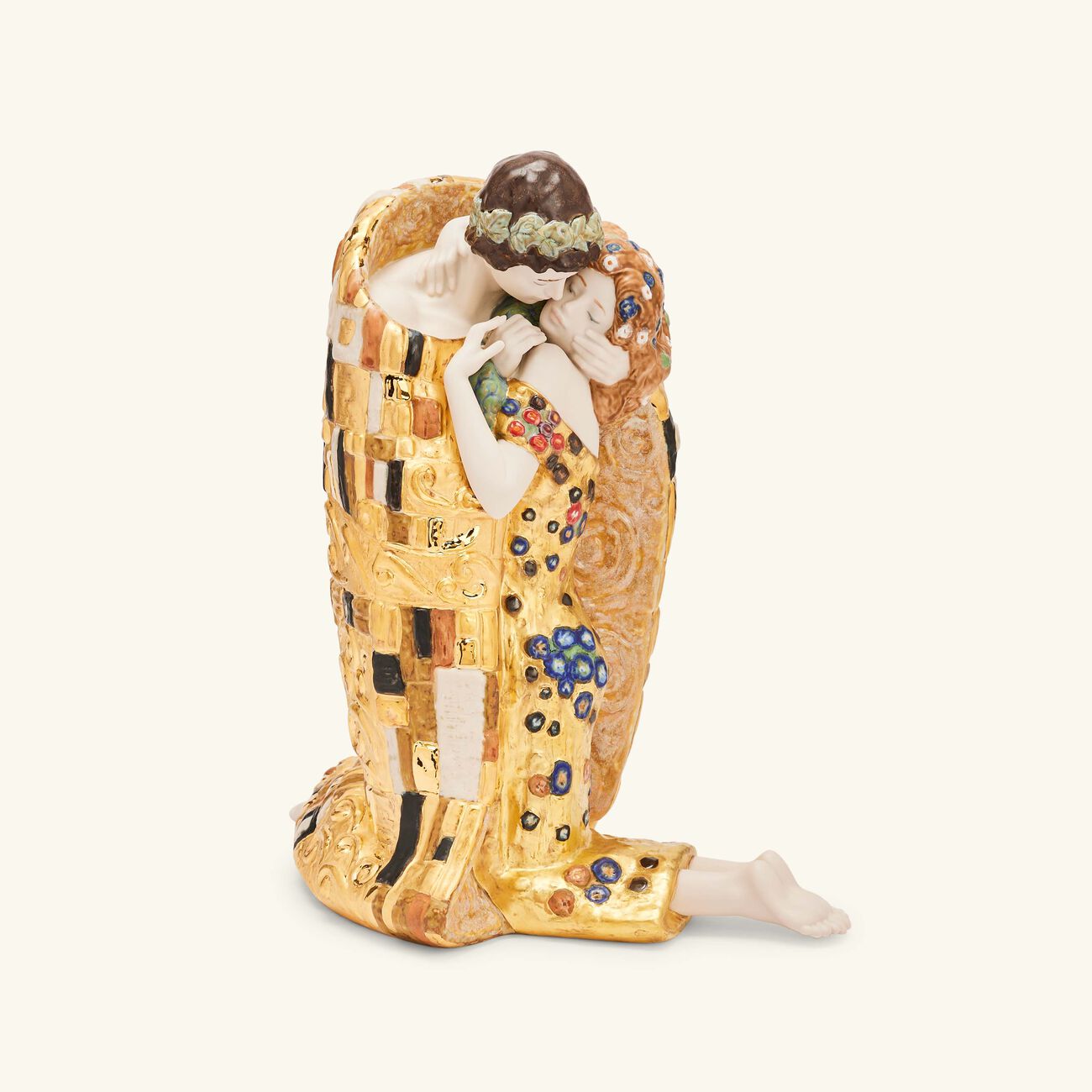 lladro the kiss sculpture medium gold 150th anniversary edition