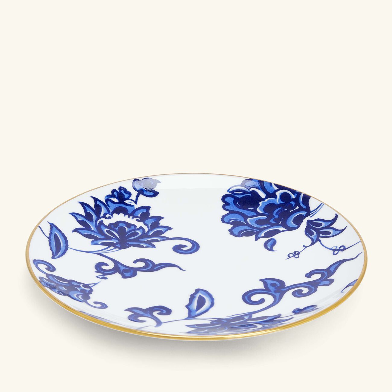 bernardaud prince bleu bread   butter plate round blue 16cm