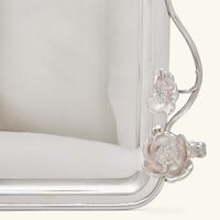 christofle anemone serving tray rectangular extra large silver plated