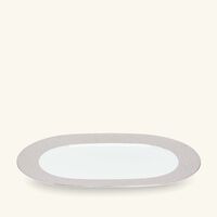 Ecume Serving Platter Oval Silver 35cm bernardaud ecume serving platter oval silver 35cm