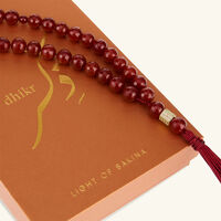 Misbaha Red Aqeeq light of sakina misbaha red aqeeq