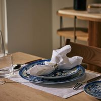 dolce gabbana casa blu mediterraneo charger plate blue round 31cm