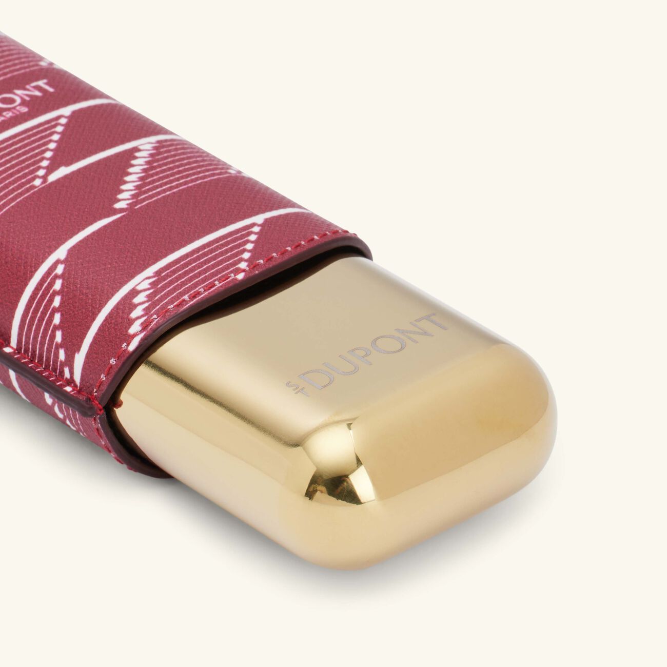 Monogram 1872 2 Cigar Case Burgundy st dupont monogram 1872 2 cigar case burgundy