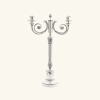 christofle malmaison two light candelabra silver plated