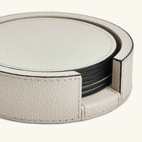 Tao Coasters Holder Round Grey with 6 Coasters giobagnara tao coasters holder round grey with 6 coasters