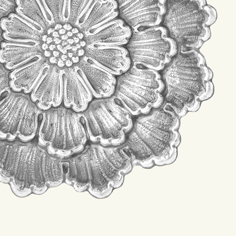 buccellati dahlia flower bowl small silver