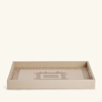 dimlaj shafa serving tray rectangular beige 40x27cm