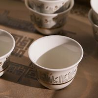 Hayat Arabic Coffee Cup Gold Set of 6 dimlaj hayat arabic coffee cup gold set of 6