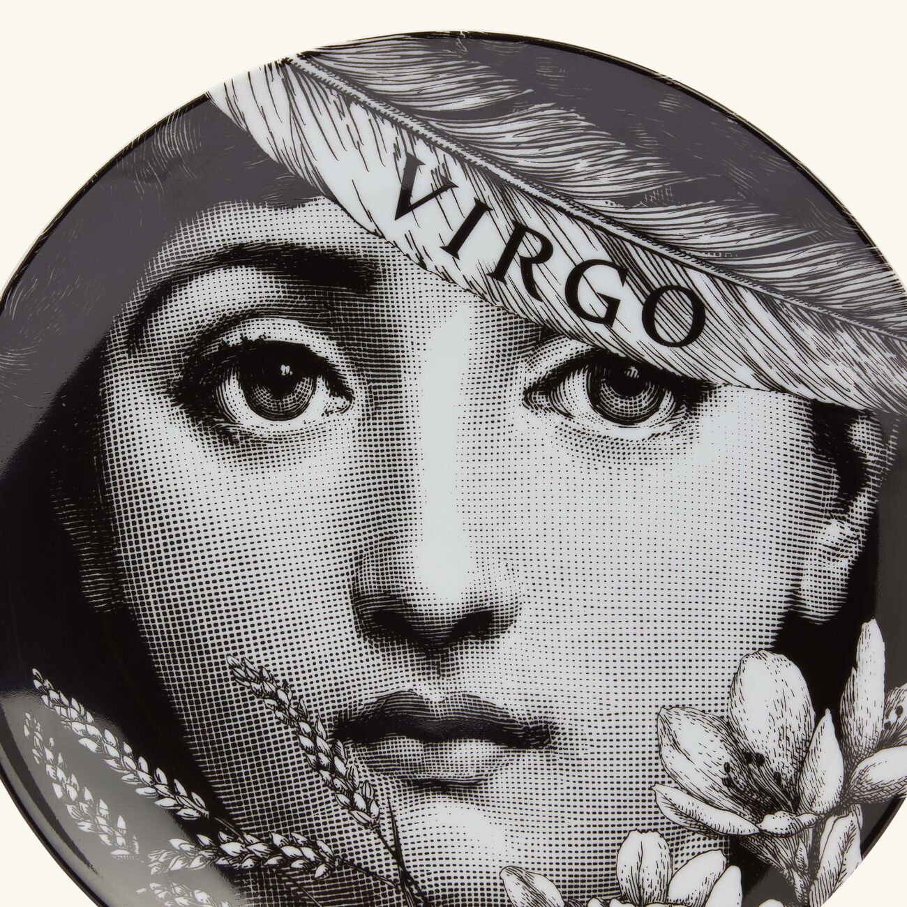 fornasetti tema e variazioni no 353 virgo wall plate