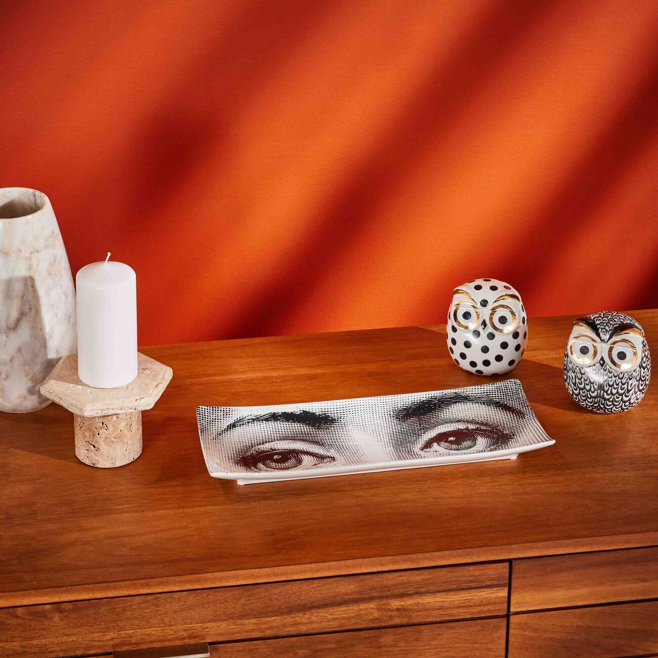 Civetta Impallinata Jar White fornasetti civetta impallinata jar white