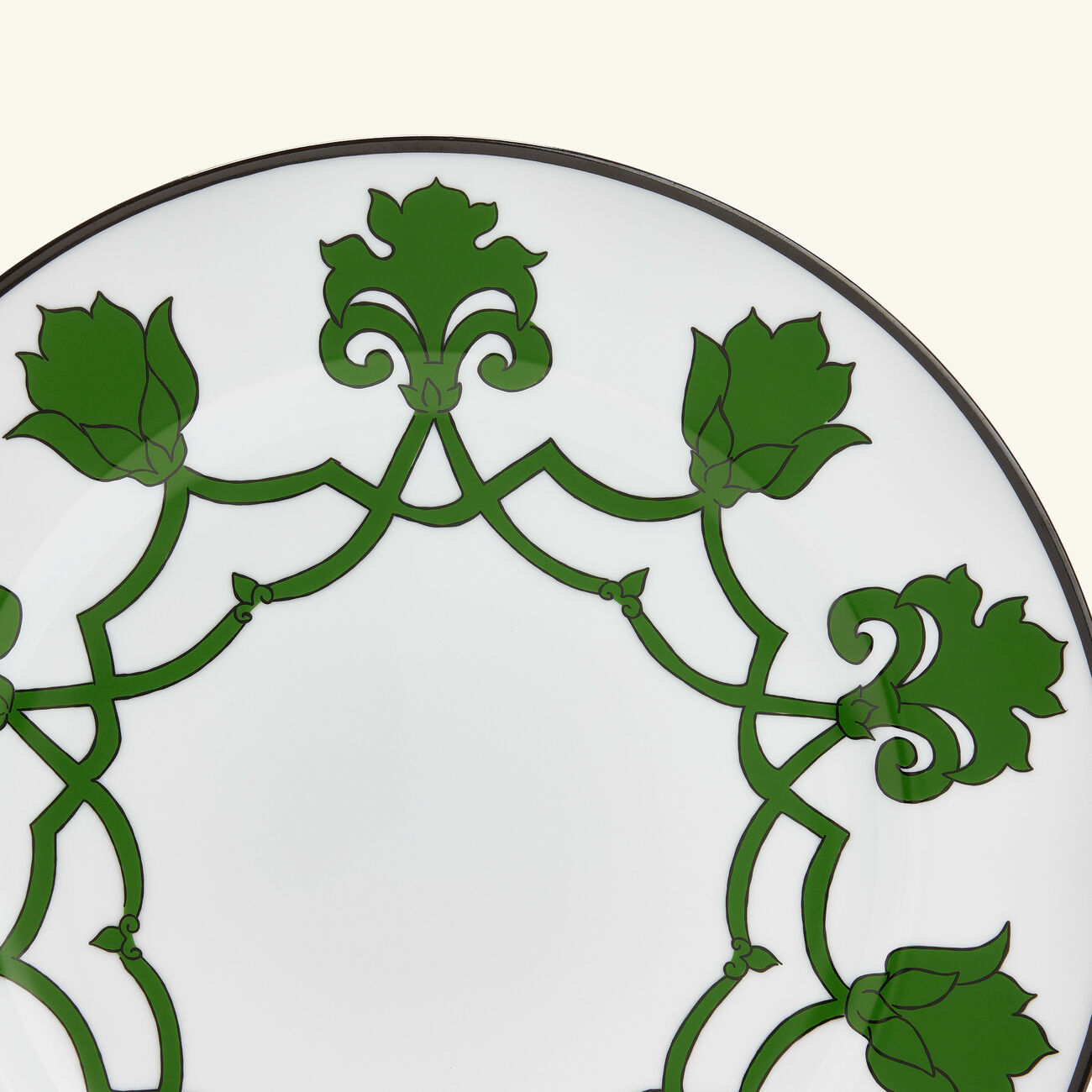 pinto paris jaipur dinner plate round green 26cm