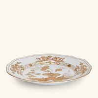 ginori 1735 oriente italiano dinner plate round gold 26cm