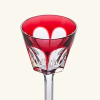 baccarat harcourt rhine wine glass pink