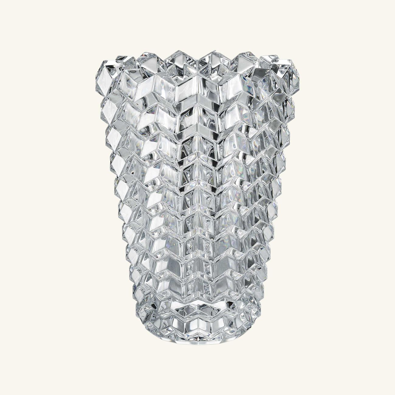 baccarat focus zigzag vase medium clear