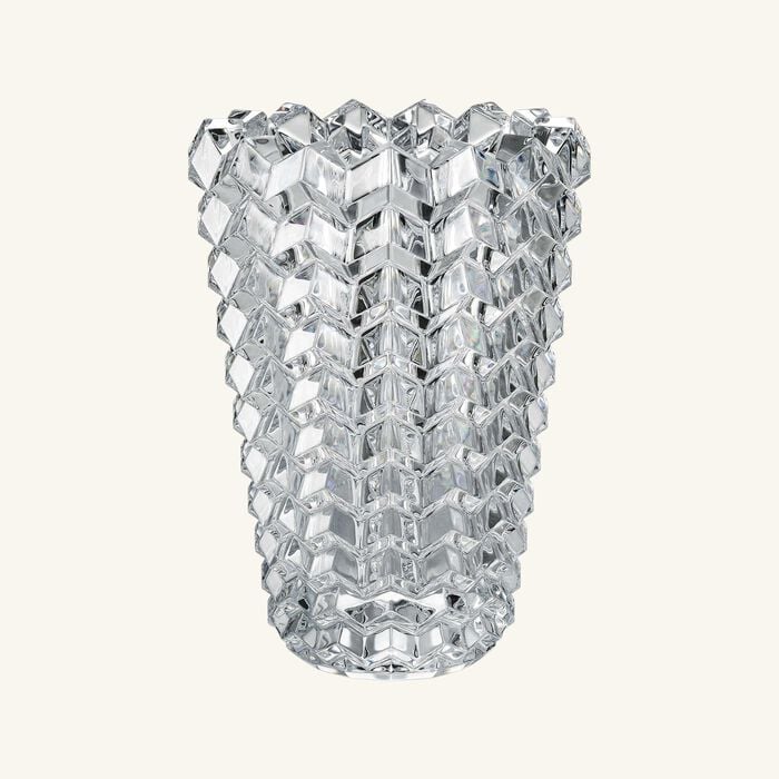baccarat focus zigzag vase medium clear