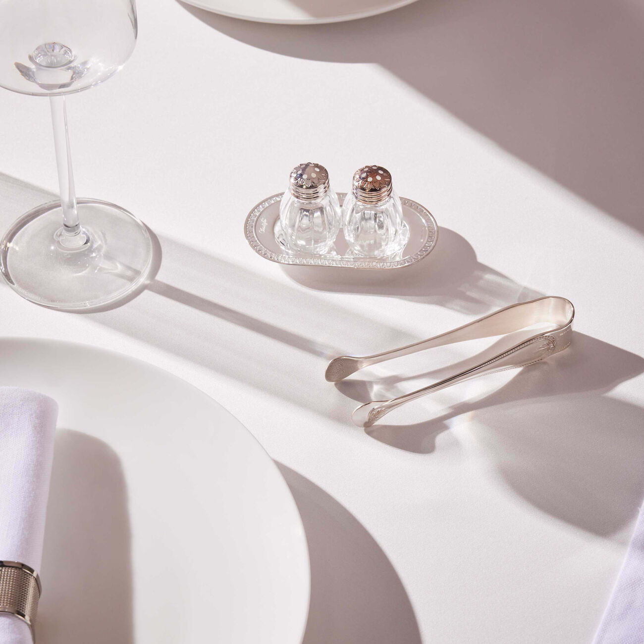 christofle malmaison sugar tong sterling silver