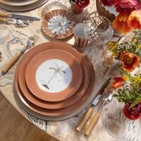 Bamboo Colonies Dessert Plate Round Pink 21cm marie daage bamboo colonies dessert plate round pink 21cm