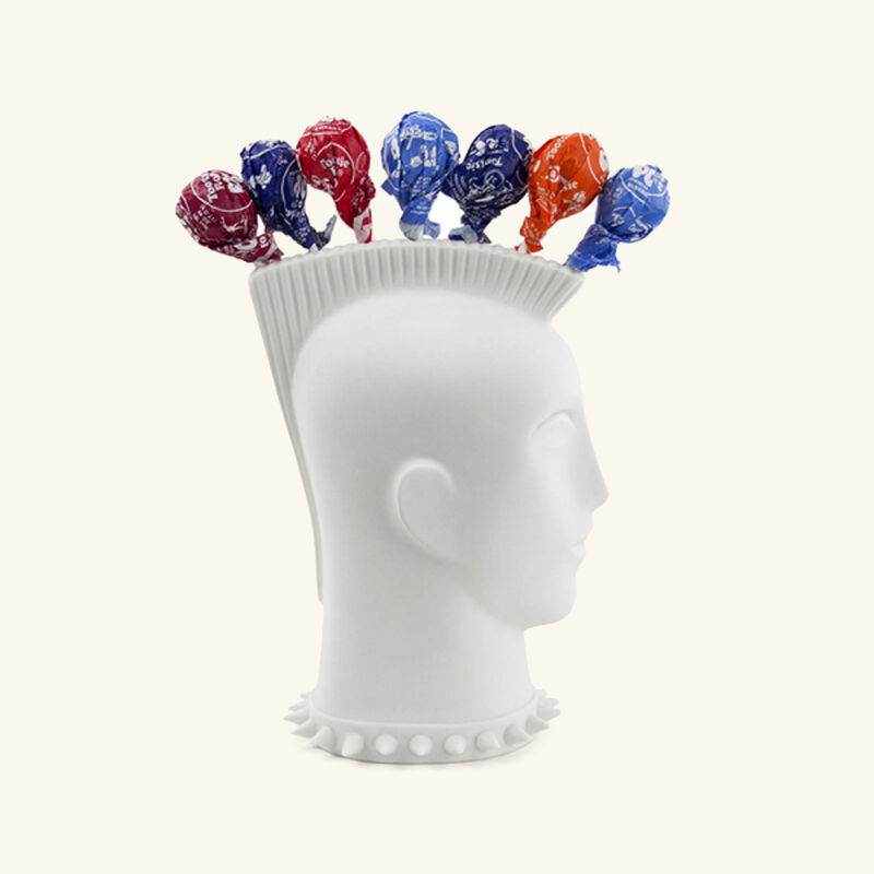 Mohawk Lollipop Holder Small White jonathan adler mohawk lollipop holder small white