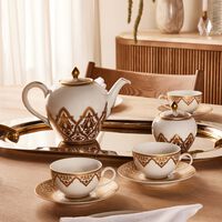 برناردو طقم الشاي فينيس باللون الذهبي