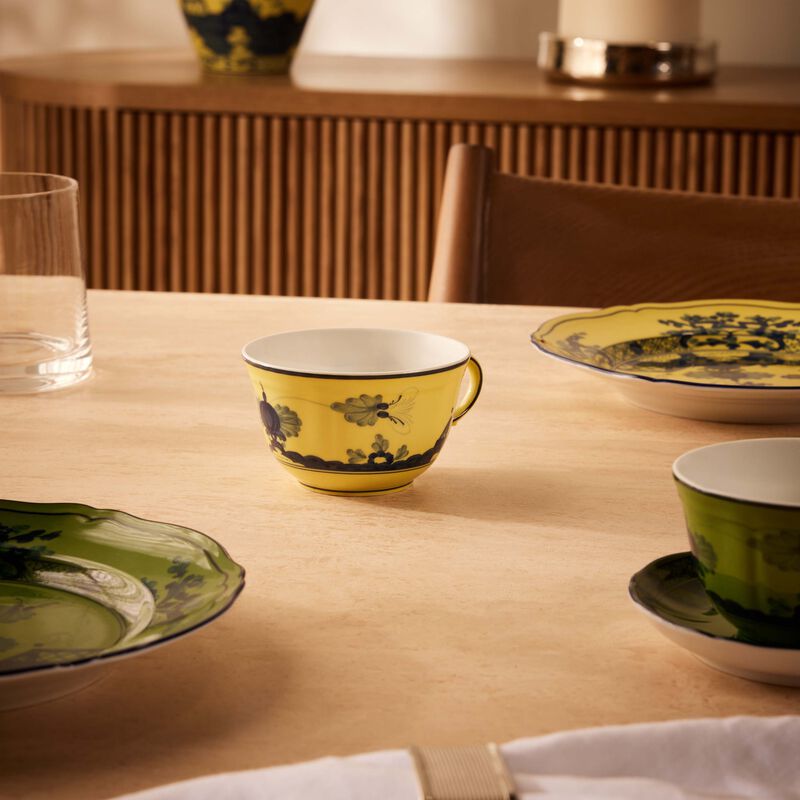 جينوري 1735 فنجان الشاي أوريينتي إيتاليانو تشيترينو اصفر