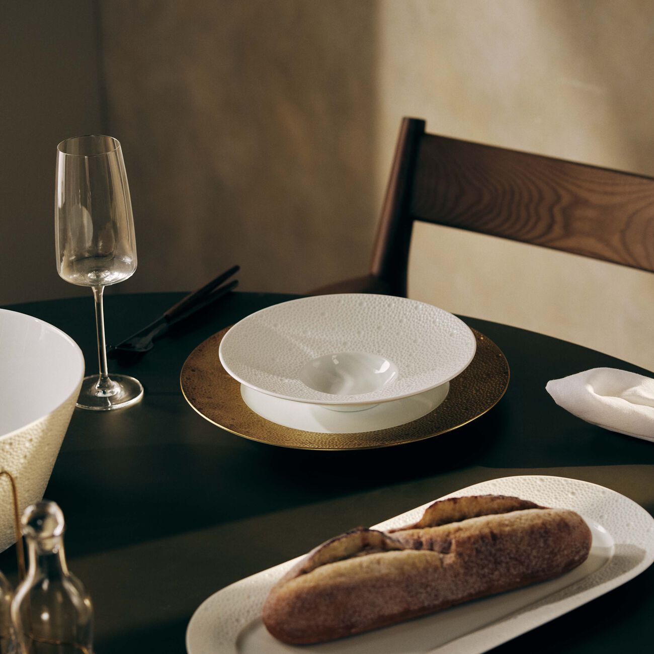 Ecume Coupe Plate White bernardaud ecume coupe plate white