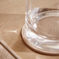 giobagnara elie saab monogram coaster torrone beige set of 2