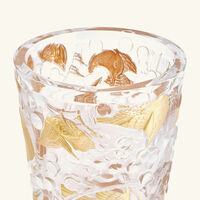 lalique merles et raisins vase medium gold