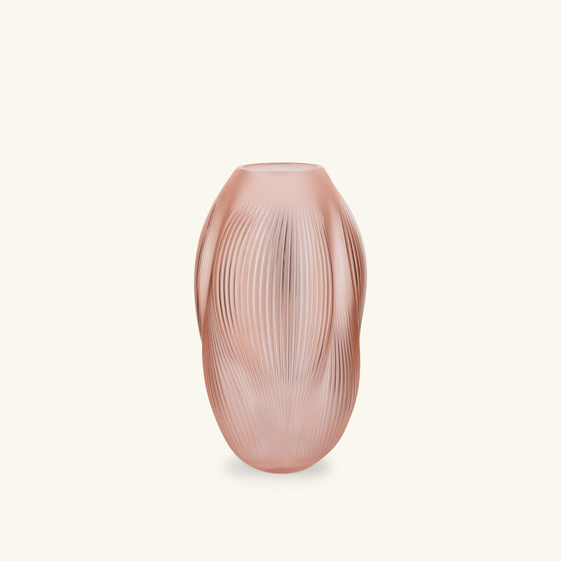 Alize Vase Medium Pink lalique alize vase medium pink