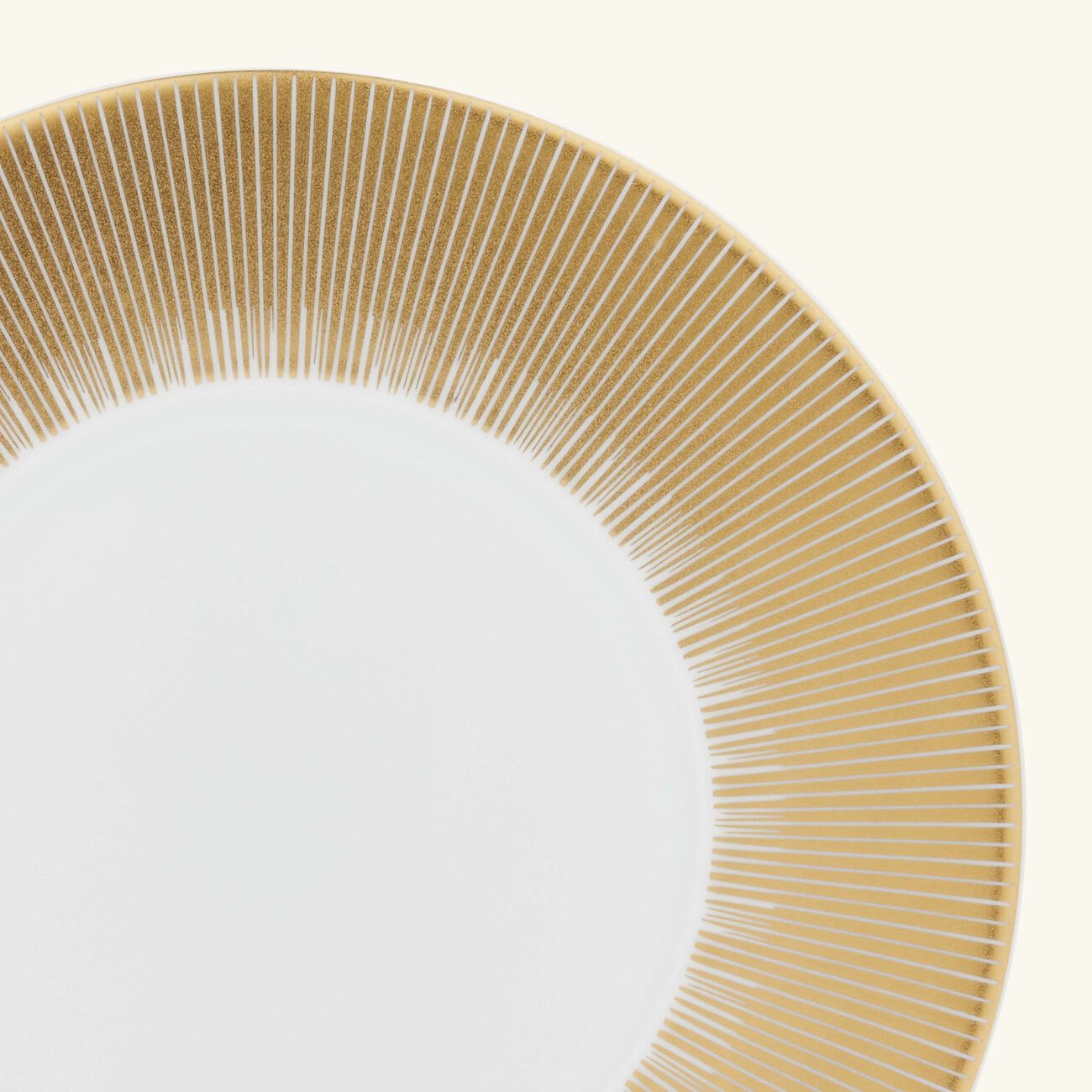 bernardaud sol bread   butter plate round gold 16cm