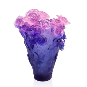 Rose Passion Blue Pink Magnum Vase, medium