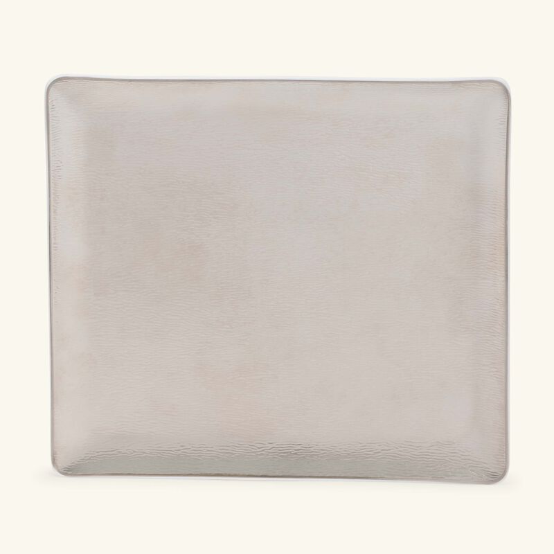 Dune Serving Platter Rectangular Silver 22cm bernardaud dune serving platter rectangular silver 22cm