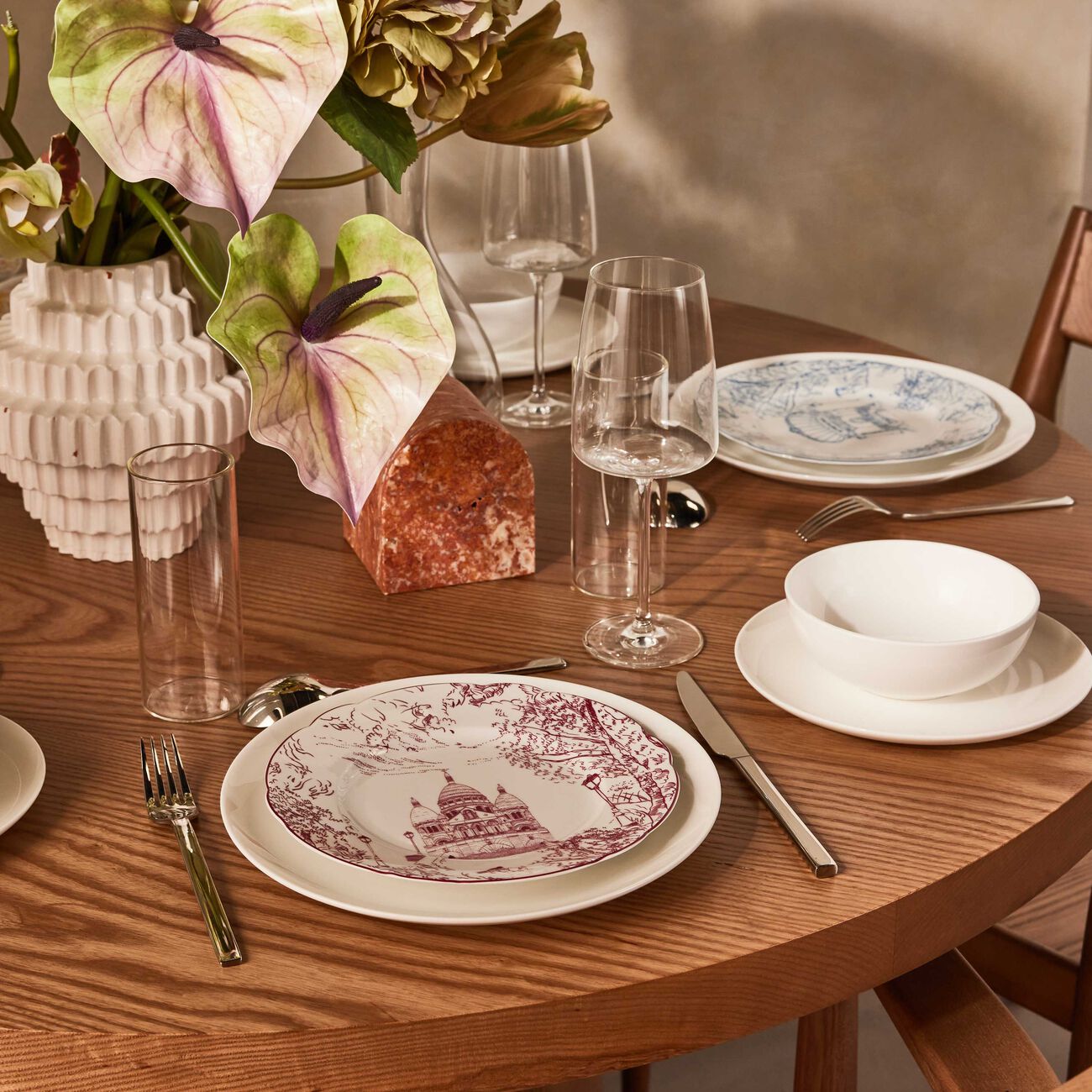 برناردو طقم مؤلف من 6 أطباق للسلطة تو باري دائرية بقطر 21 سم