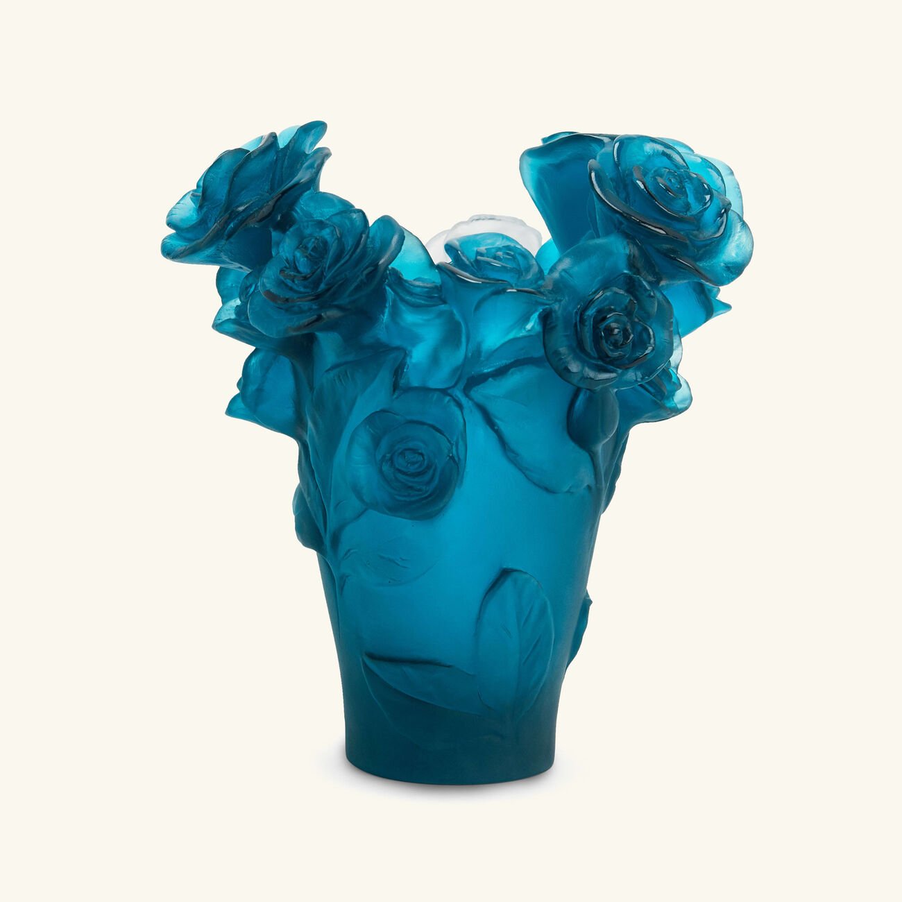 Rose Passion Vase Small Blue daum rose passion vase small blue
