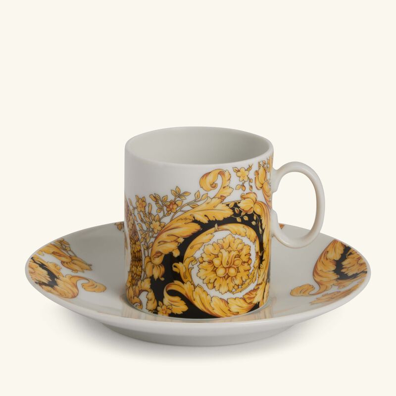 versace barocco 92 espresso cup   saucer