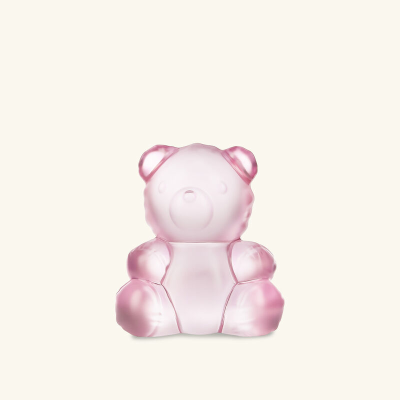 Teddy Air Sculpture Small Pink lalique teddy air sculpture small pink