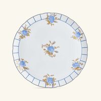 bernardaud brocante serving platter round blue 33cm