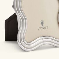 l objet ripple frame 10x15 cm platinum