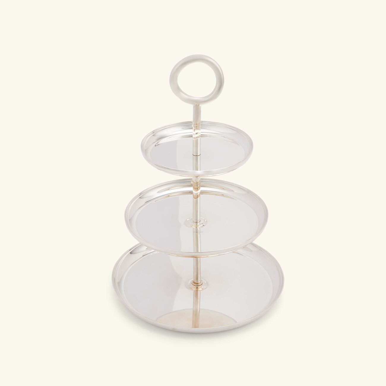 كريستوفل قاعدة الكيك فيرتيجو من ثلاث طبقات مطلية بالفضة