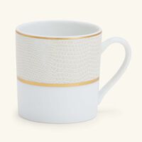 Sauvage Blanc Tea Cup & Saucer Gold bernardaud sauvage blanc tea cup saucer gold