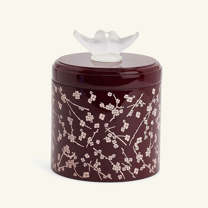 Fleurs De Cerisier Box Large Burgundy lalique fleurs de cerisier box large burgundy