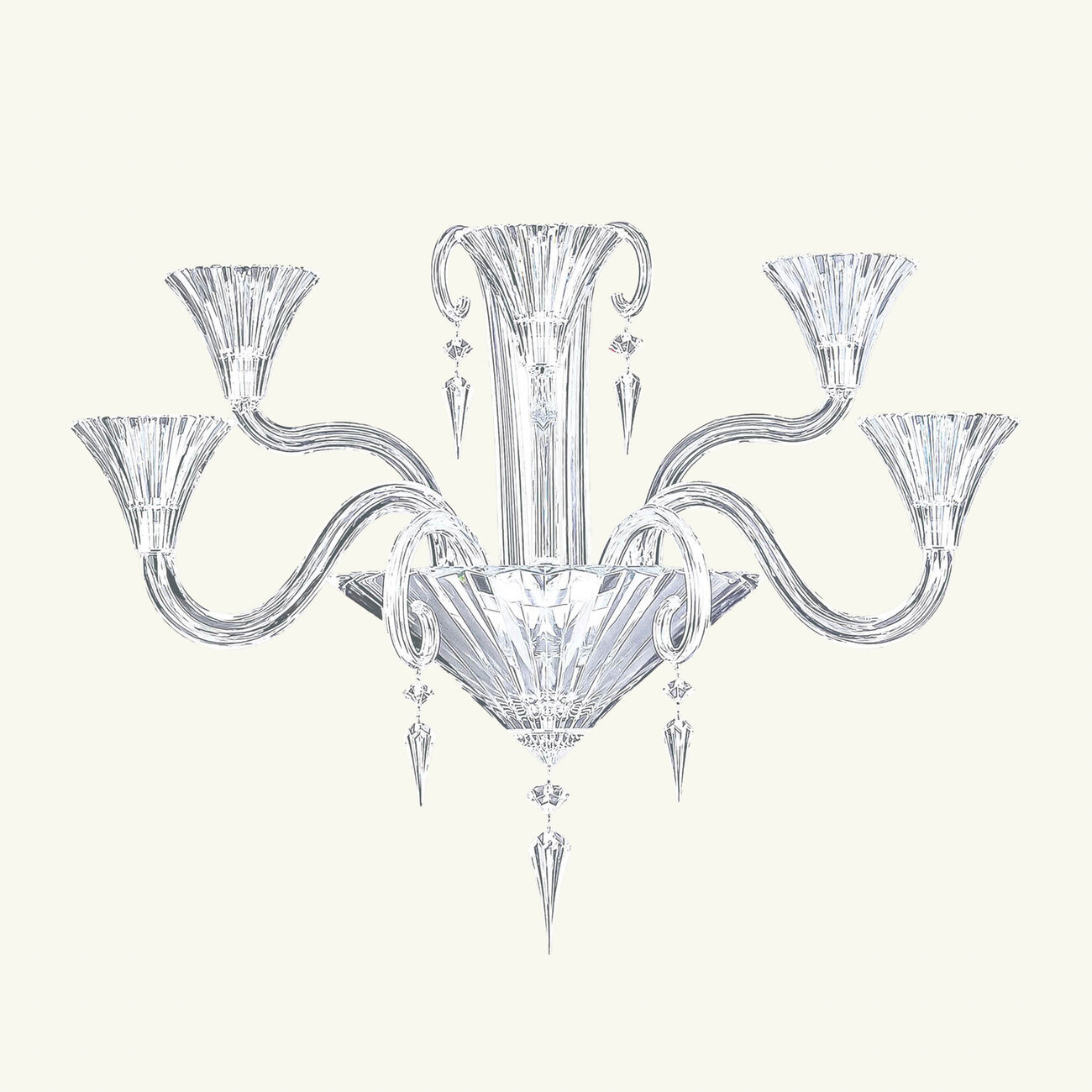 باكارا المصباح الجداري ميل نوي أبليك بخمس مصابيح